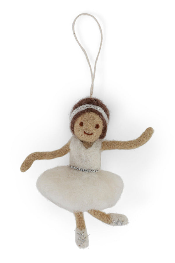 Gry & Sif - Ballerina White - Felt Ornament