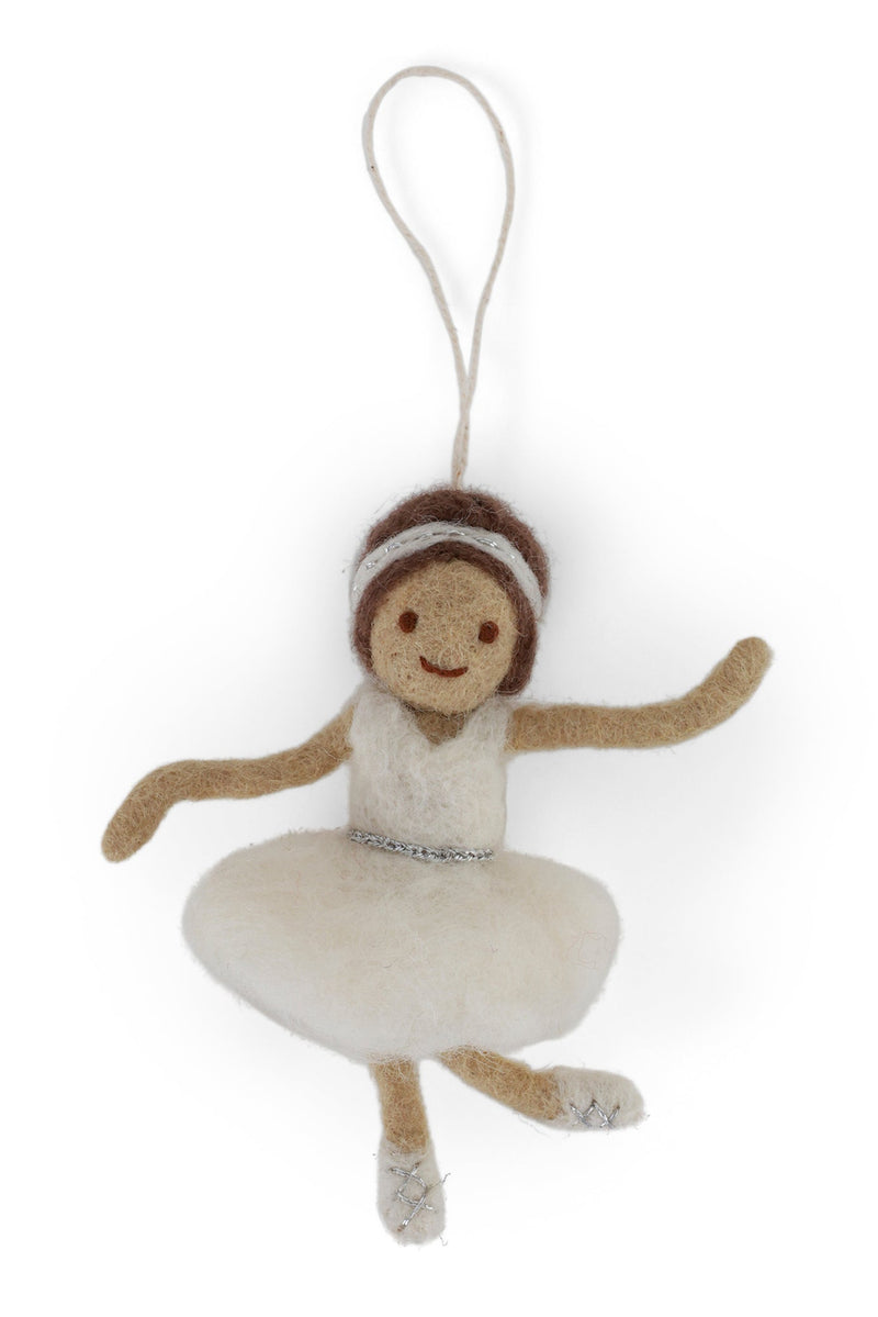 Gry & Sif - Ballerina White - Felt Ornament
