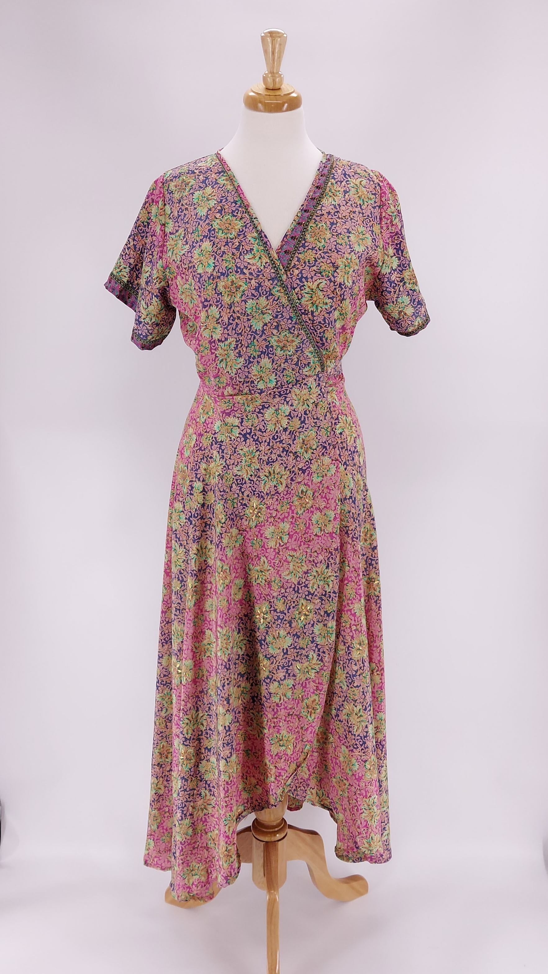 Gabrielle Parker - Francesca Wrap Dress - Shaded Pink Mix - 1063 ...