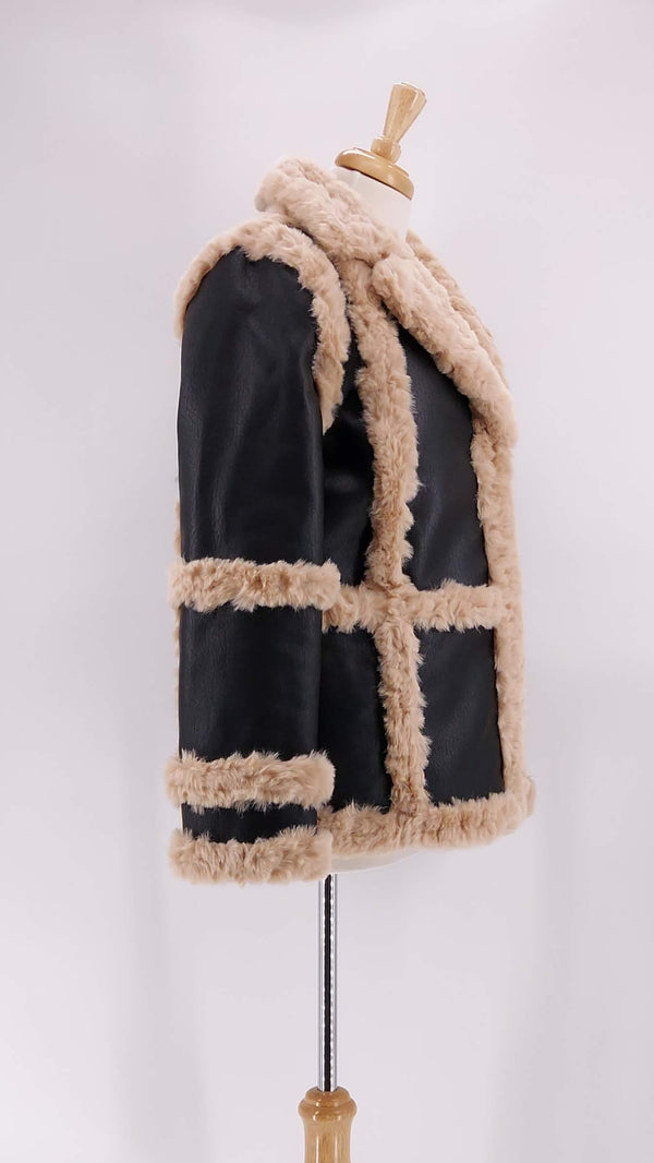 Unreal Fur - Gate Keeper Jacket - Black and Beige - 1243