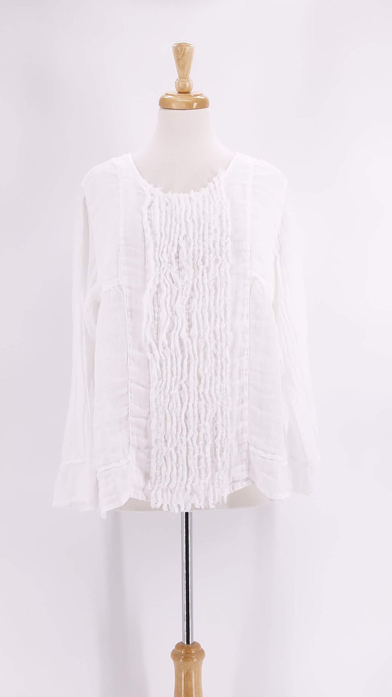 Grizas - Linen Blouse - White - 1282