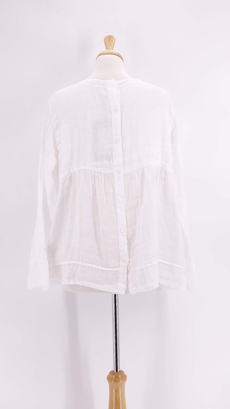 Grizas - Linen Blouse - White - 1282