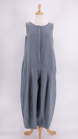 Grizas - Linen  Jumpsuit - Sage - 1296