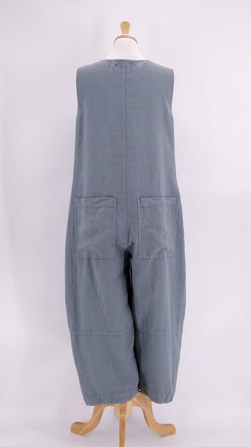 Grizas - Linen  Jumpsuit - Sage - 1296