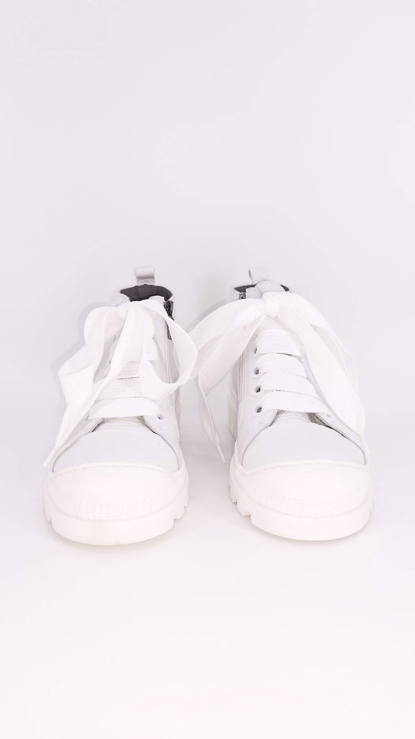 Lofina - Taurus Bianco Lace up Ankle Boots - 1443
