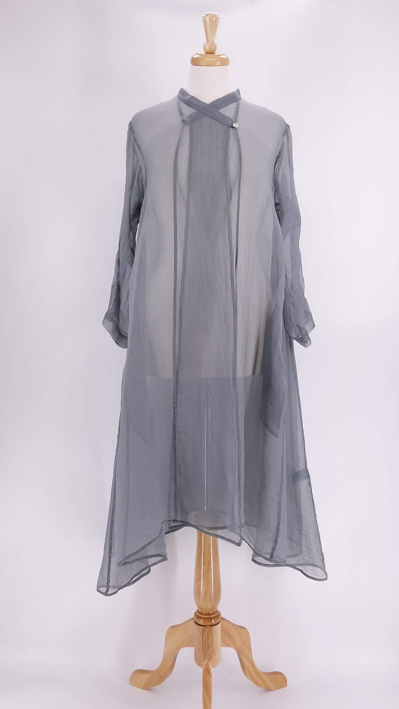 Grizas - Flowy Chiffon Jacket - Sage - 1294