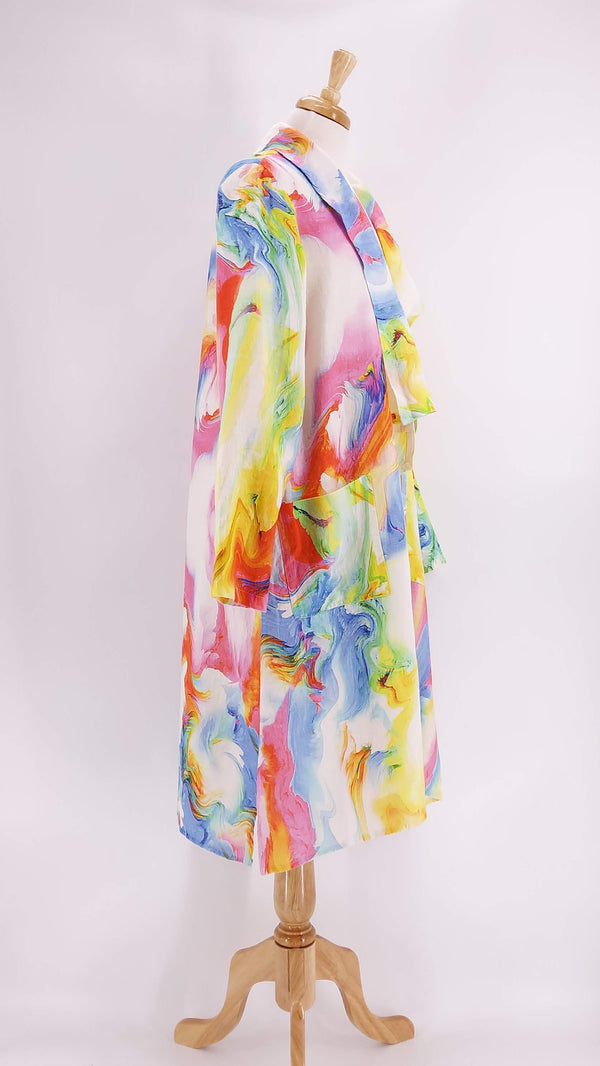 Luukaa - Linen Jacket - Multicolour - 1381