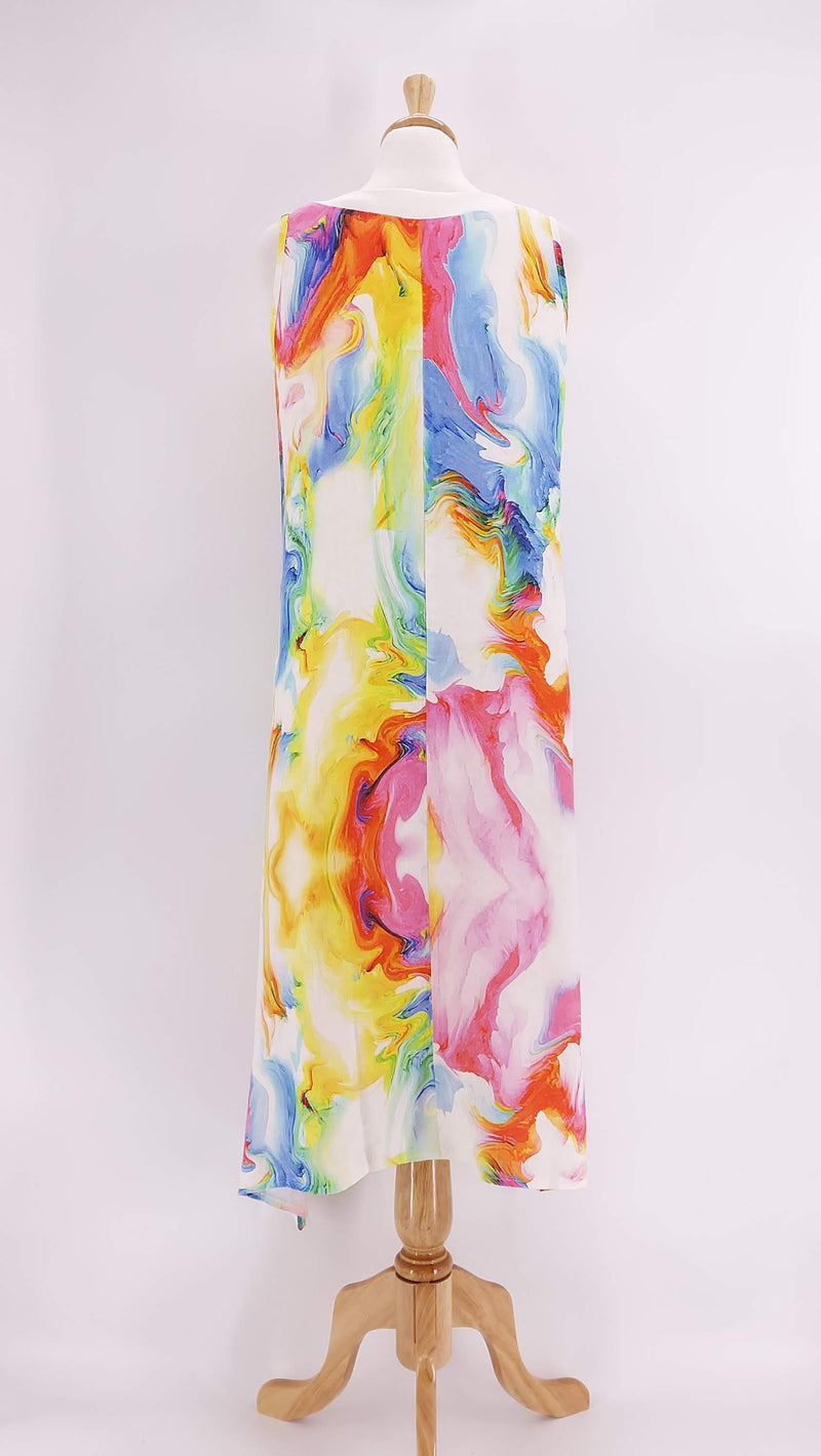 Luukaa - Linen Dress - Multicolour - 1382