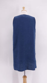 Luukaa - Linen Tunic - Navy - 1387