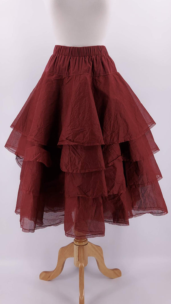 Ewa i Walla - NEW SEASON - Tine Skirt - Burgundy - 1613