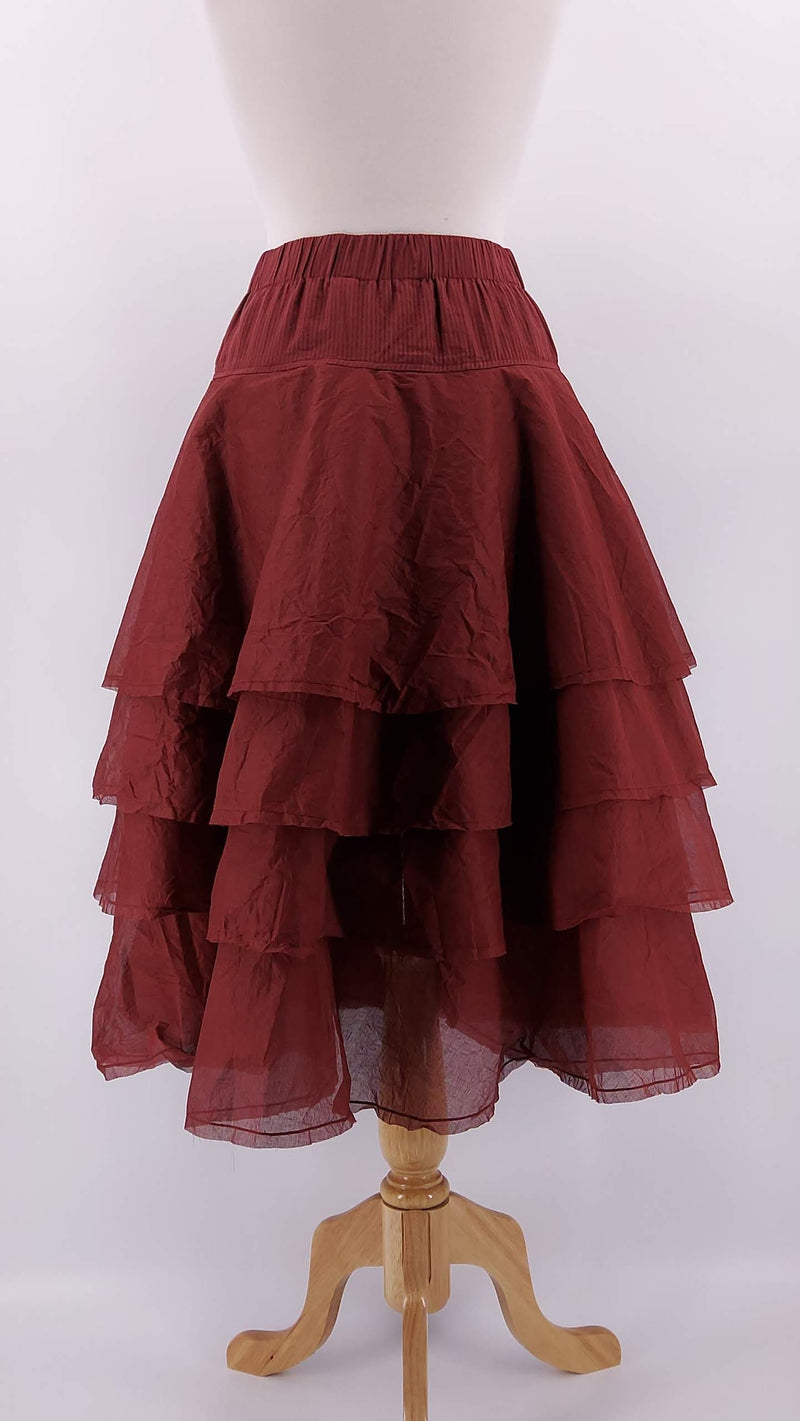 Ewa i Walla - NEW SEASON - Tine Skirt - Burgundy - 1613