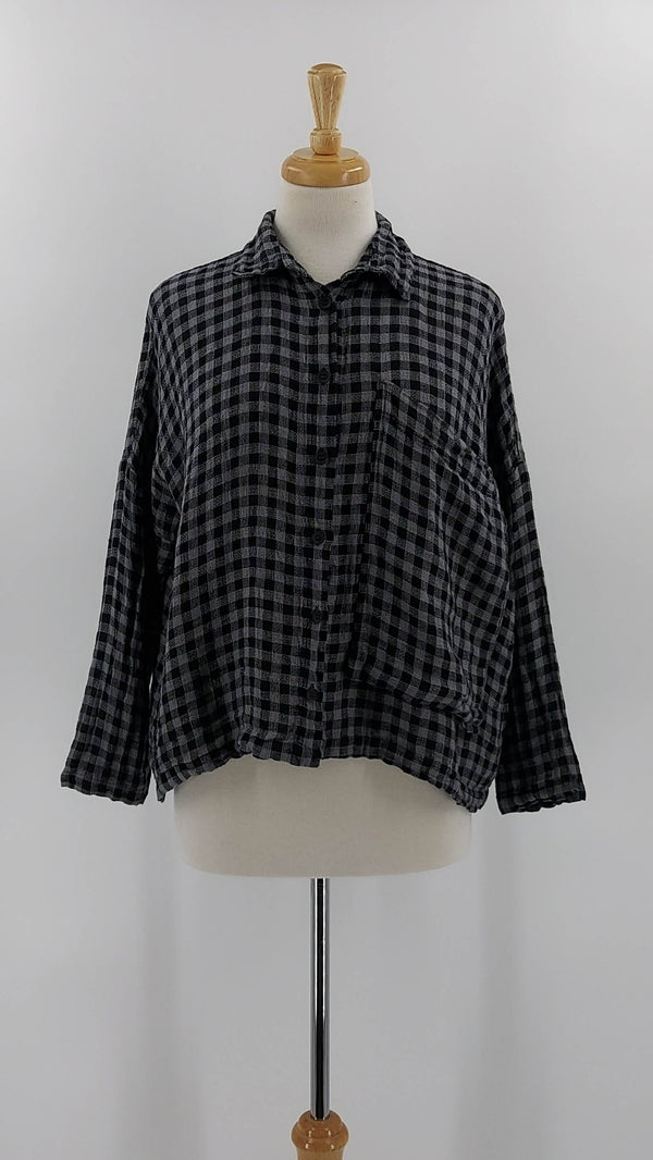 Grizas - NEW SEASON - Checked Shirt - Grey - 1590