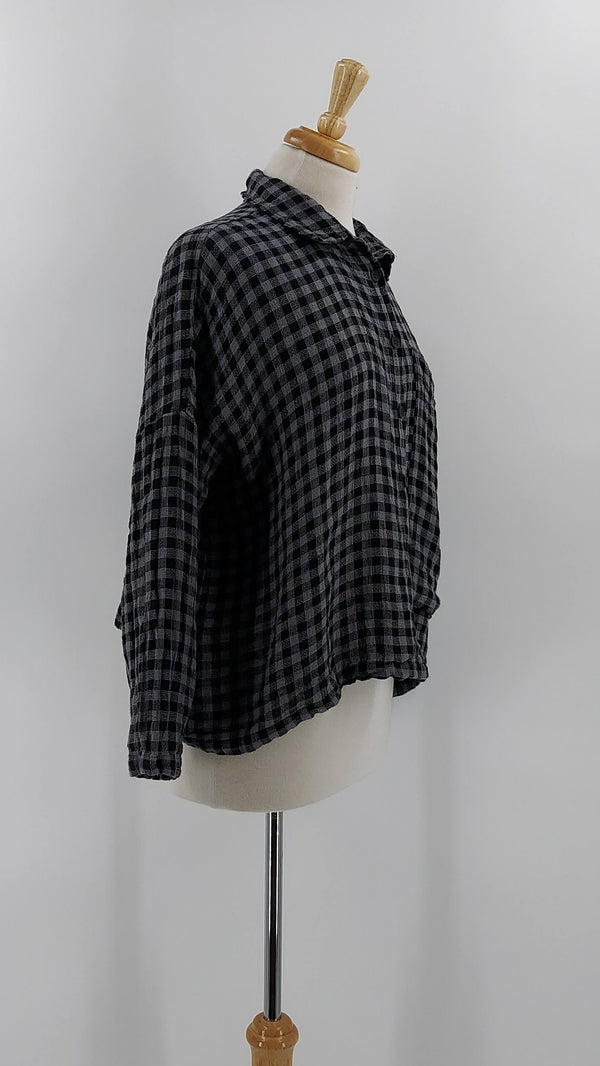 Grizas - NEW SEASON - Checked Shirt - Grey - 1590