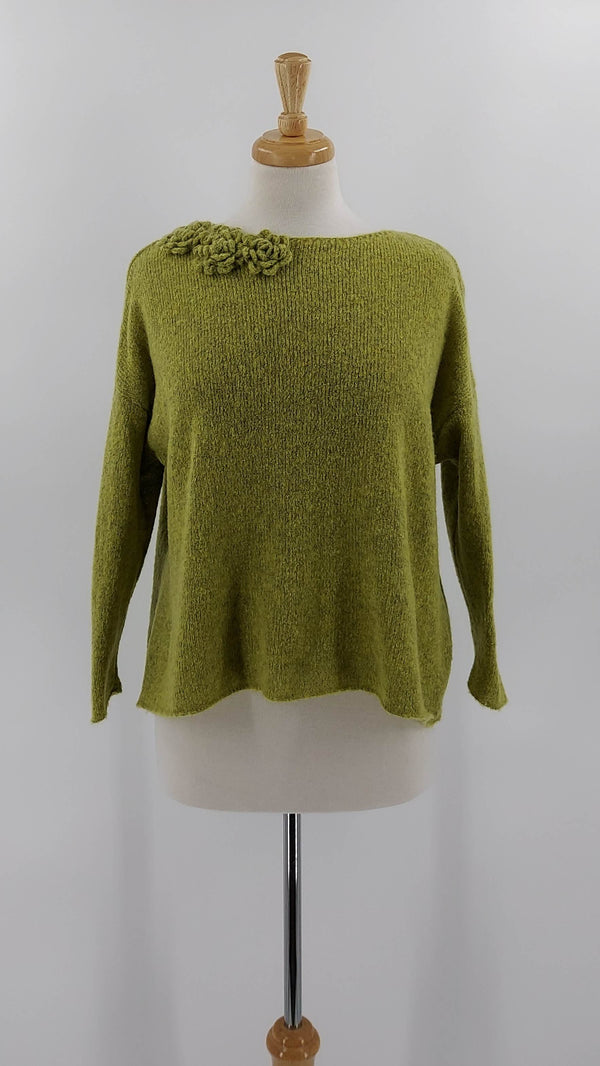 Grizas - NEW SEASON - Flower Jumper - Lime - 1598