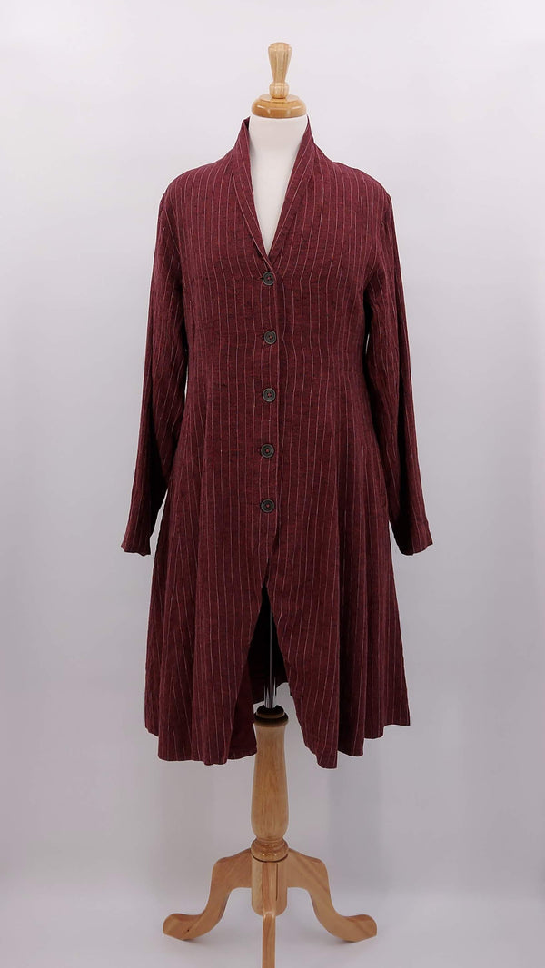 Ewa i Walla - NEW SEASON - Jimena Coat - Burgundy - 1619