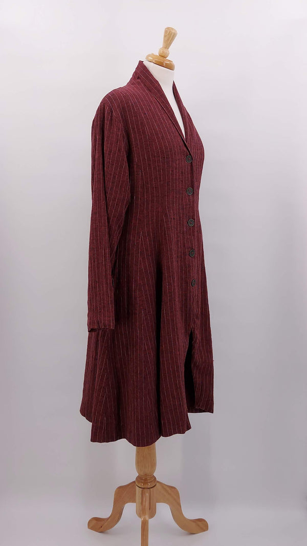 Ewa i Walla - NEW SEASON - Jimena Coat - Burgundy - 1619