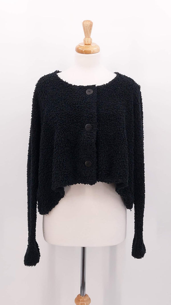 Privatsachen - NEW SEASON - Waaglos Teddy Cardigan - Kaviar - 1649