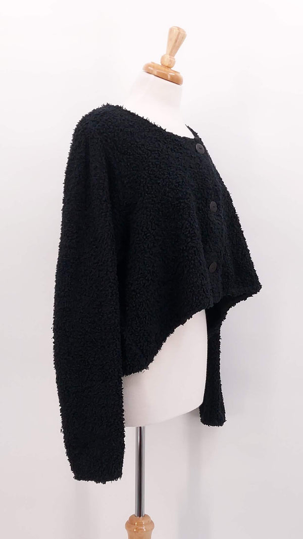 Privatsachen - NEW SEASON - Waaglos Teddy Cardigan - Kaviar - 1649