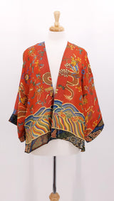 One Hundred Stars - NEW SEASON - Short Kimono - Dragon Rust - 1696