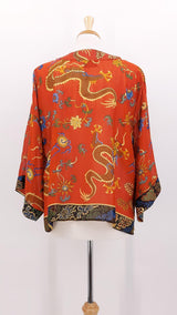 One Hundred Stars - NEW SEASON - Short Kimono - Dragon Rust - 1696