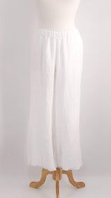 NEW SEASON - Grizas - Linen Trousers - White - 1723