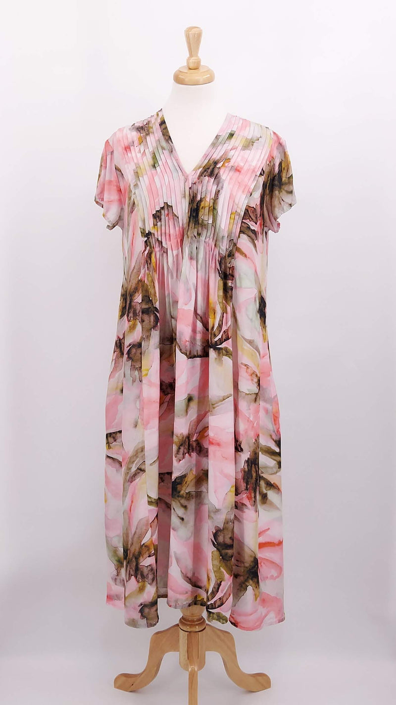 NEW SEASON - Grizas - Floral Silk Dress - 1728