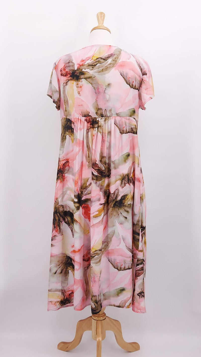 NEW SEASON - Grizas - Floral Silk Dress - 1728