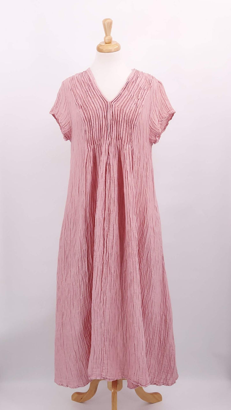 NEW SEASON - Grizas - Crinkle Silk Dress - 1732