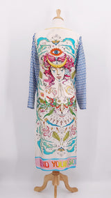 NEW SEASON - Me369 - Violet V-Neck Dress - Enlightment - 1790