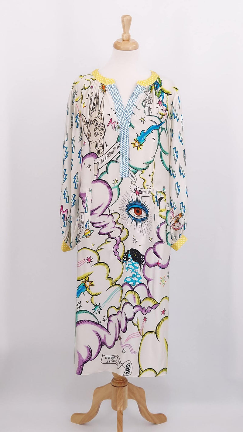 NEW SEASON - Me369 - Hanna Placket Dress - Enlightment - 1792