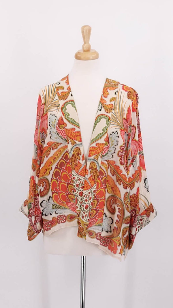 NEW SEASON - One Hundred Stars - Kimono - Fiesta Orange - 1852