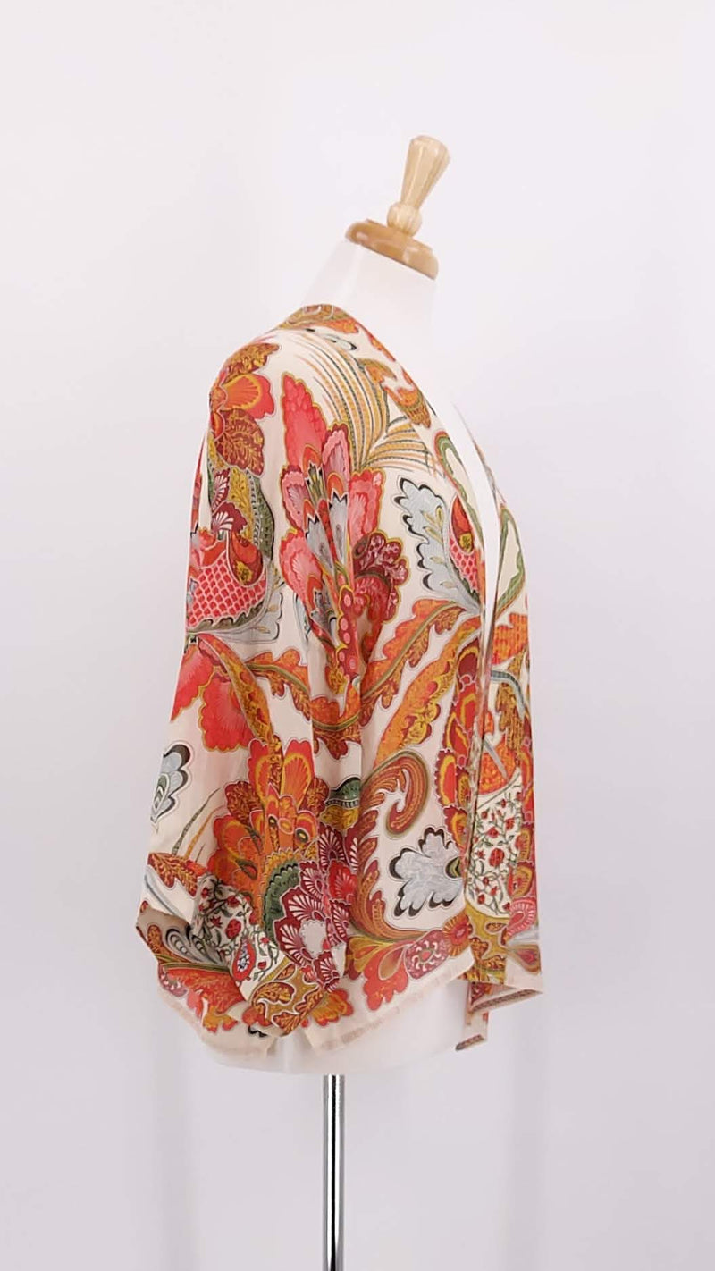 NEW SEASON - One Hundred Stars - Kimono - Fiesta Orange - 1852