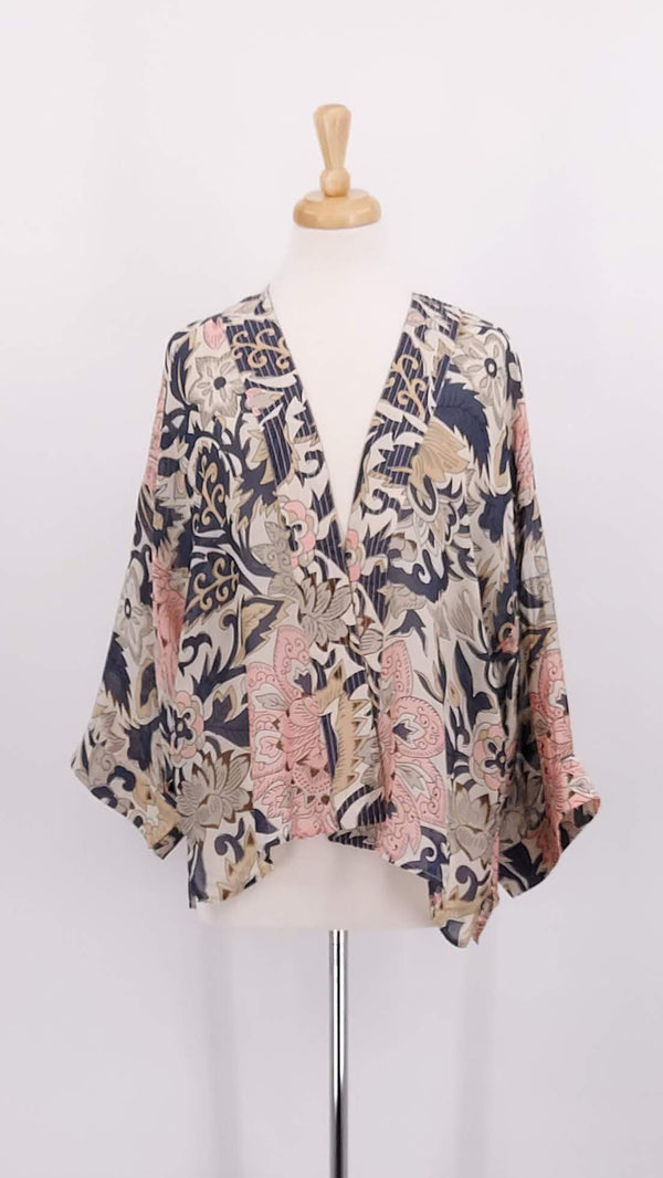NEW SEASON - One Hundred Stars - Kimono - Block Taupe - 1854