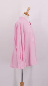 NEW SEASON - Les Filles D'Ailluers - Shirt - Pink Stripes - 1864