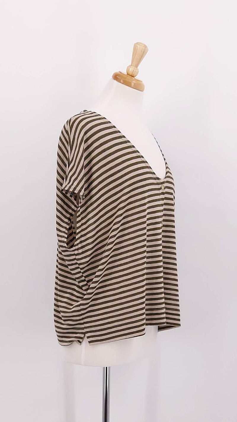 NEW SEASON - Mama b - Lucente LR Top - Alga Stripe - 1872