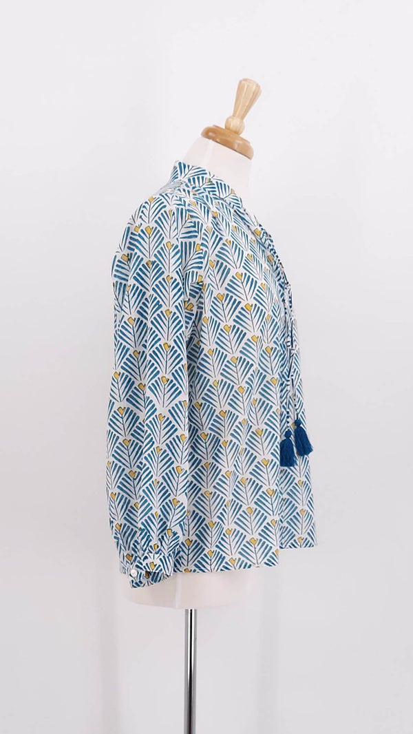 NEW SEASON - Zen Ethic - Maddy Top - Blue - 1900