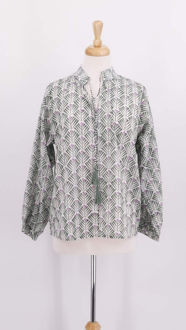 NEW SEASON - Zen Ethic - Maddy Top - Green - 1901