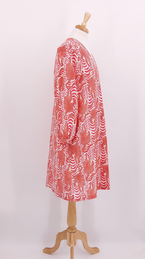 Zen Ethic - Neha Dress Tiger - Pink - 1890