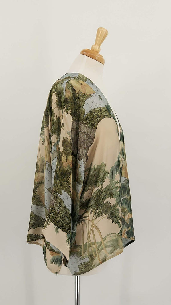 NEW STOCK - One Hundred Stars - Kimono - Rivers and Trees Natural - 1920