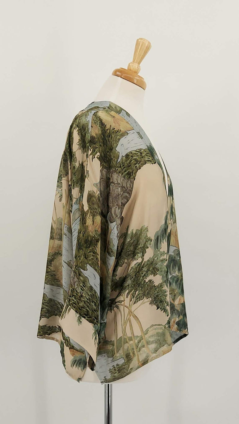 NEW STOCK - One Hundred Stars - Kimono - Rivers and Trees Natural - 1920