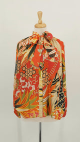 NEW STOCK - One Hundred Stars - Pussy Bow Blouse - Fans Scarlet - 1916