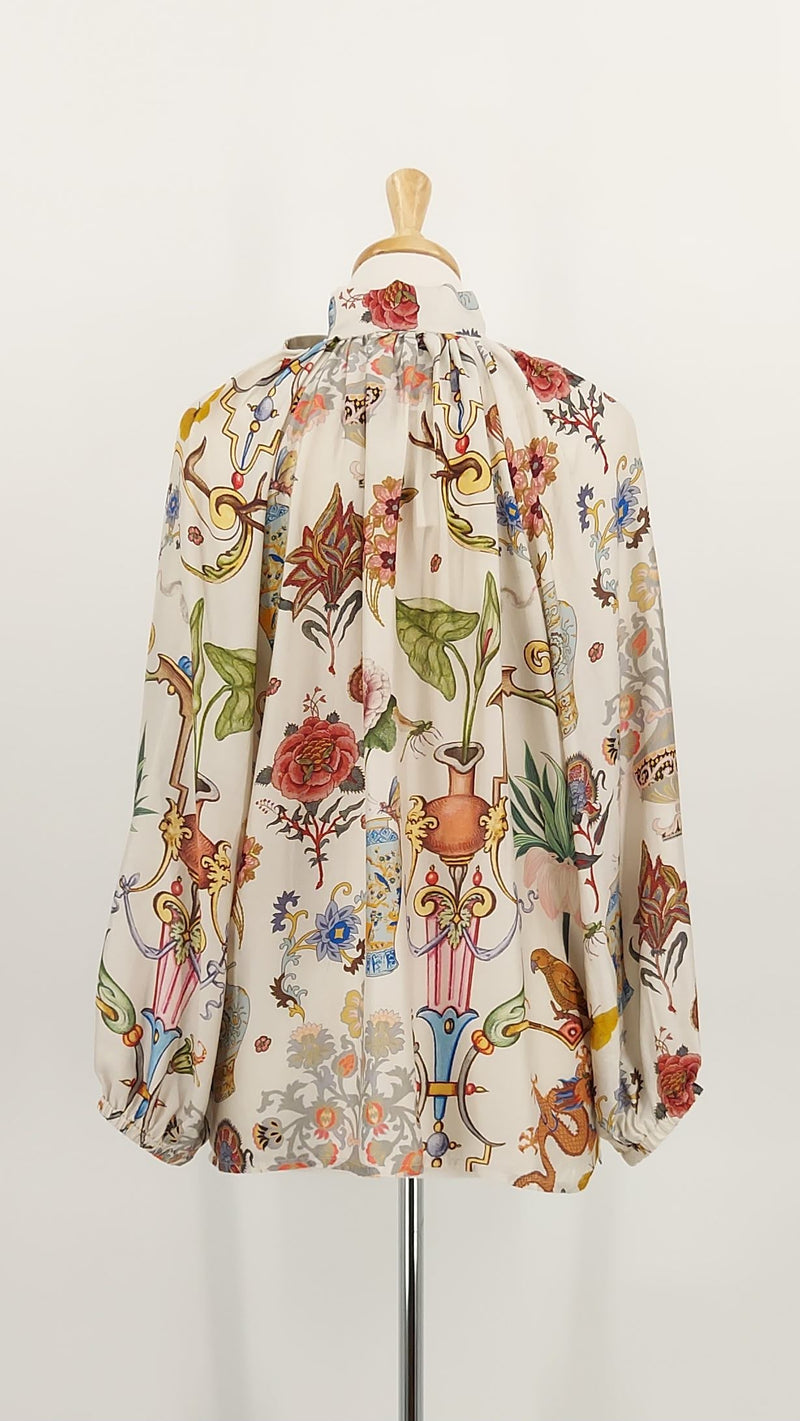 NEW STOCK - One Hundred Stars - Pussy Bow Blouse - Cornucopia Ivory - 1913
