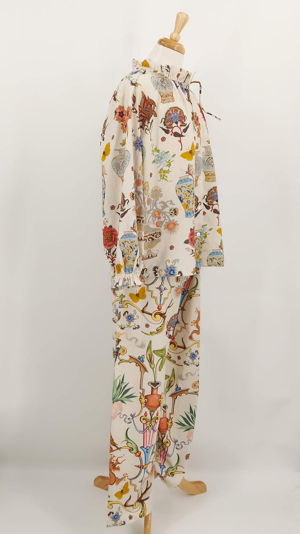 NEW STOCK - One Hundred Stars - Poplin Pyjama Set - Cornucopia Ivory - 1915