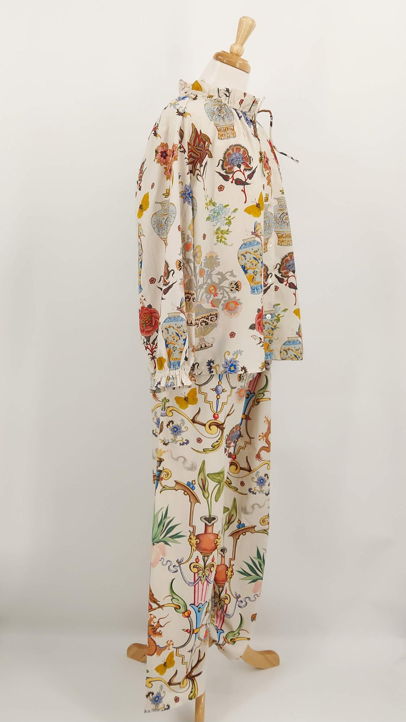 NEW STOCK - One Hundred Stars - Poplin Pyjama Set - Cornucopia Ivory - 1915
