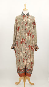 NEW SEASON - Me369 - Athena Collar Button Dress - Rodeo - 1932
