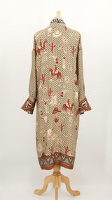 NEW SEASON - Me369 - Athena Collar Button Dress - Rodeo - 1932