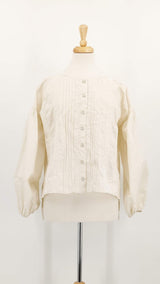 NEW SEASON - Ewa i Walla - Odette Blouse - Bone - 1937