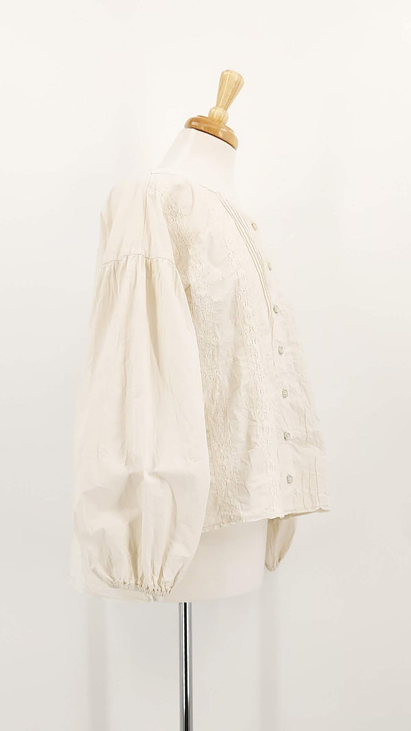 NEW SEASON - Ewa i Walla - Odette Blouse - Bone - 1937