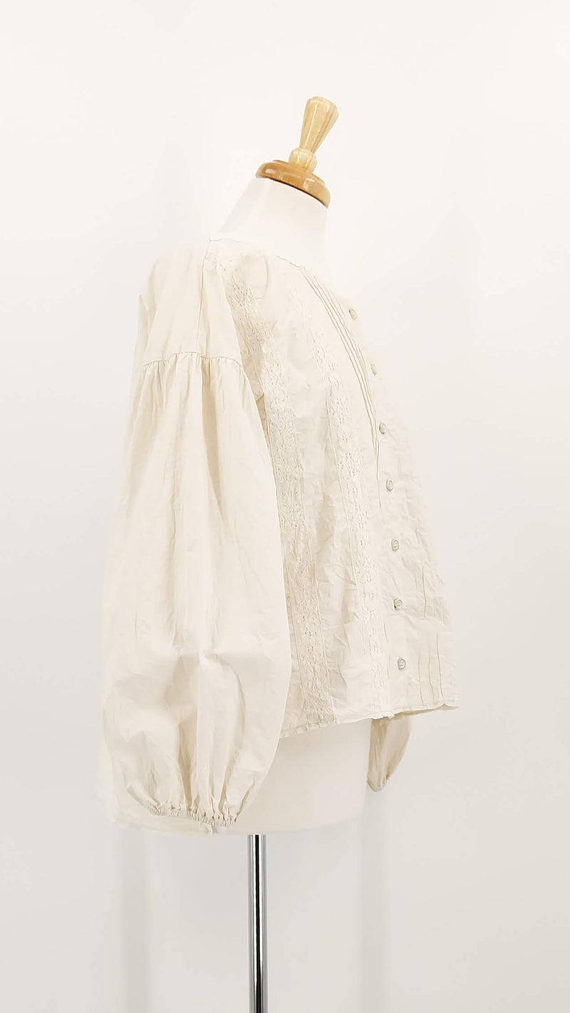NEW SEASON - Ewa i Walla - Odette Blouse - Bone - 1937