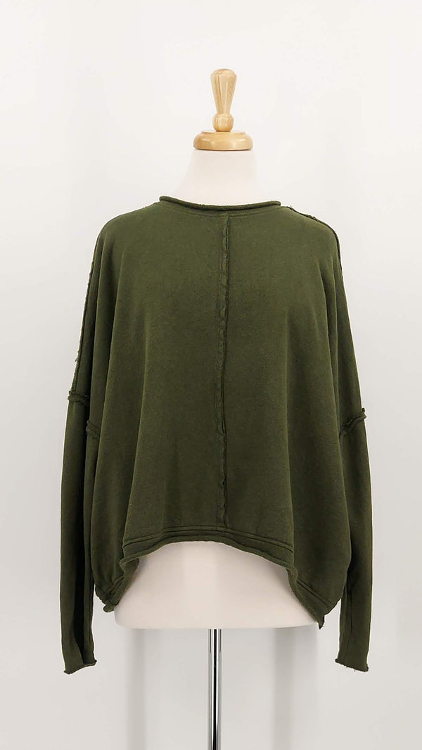 NEW SEASON - Privatsachen - Quallied Sweatshirt - Lorbeer - 1950